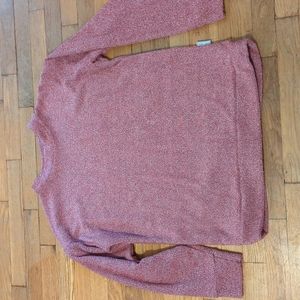 Woolly Threads red heathered pullover sweatshirt